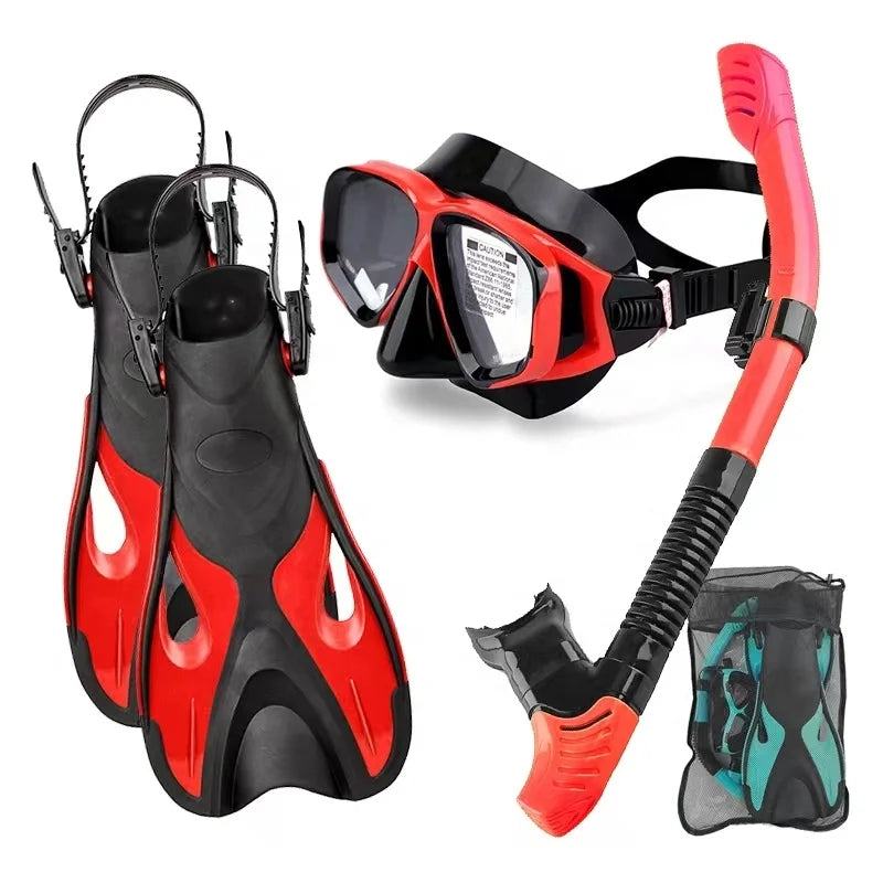 Adults S/M ML/XL Snorkeling Customize Swimming Goggles Diving Goggles Equipment Snorkel Fins Mask Diving Gear Set