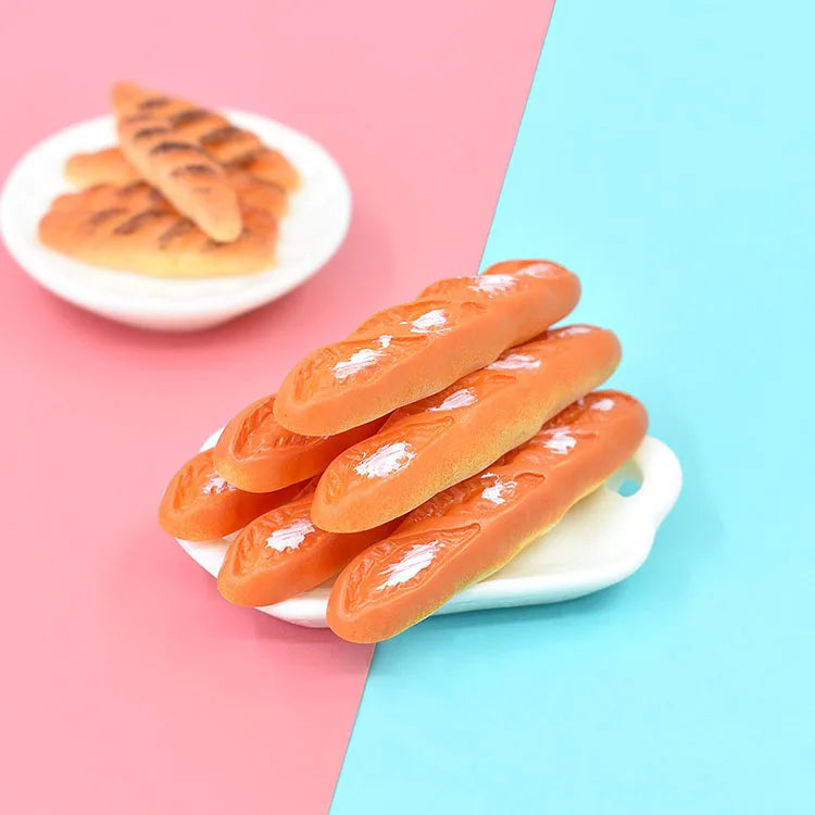 Resin Accessories Large Loaf Bread Simulation Food Play Stick Cream Drop Glue Mobile Phone case