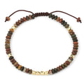 Minimalist Gemstone Bracelet for Women Fine Jewelry Healing Yoga Meditation Handmade Adjustable Stone Picasso Beaded Bracelet