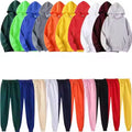 Custom Unisex Cotton Oversized Hoodie Straight Shoulder Pant Blank Streetwear Sweatpants and Hoodie Set Tracksuits Custom Suit