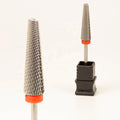 3/32" Fine Wholesale Electric Safety E File Tungsten Super Long Tapered 5 in 1 Carbide Nail Drill Bits Cross Cut in Storage