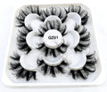 Reusable Synthetic Hair Handmade Black Cotton Stalk False Eyelashes 18-23mm for Messy 5pairs Natural Long Thick Extension