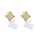 Professional Jewelry Factory Wholesale Modern Popular Designs at Affordable Prices 925 Sterling Silver Hoop Letter Rhinestone Ea