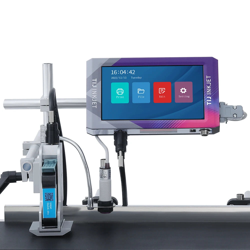 Online Qr Code Printing Inkjet Batch Code Printers Print Machine for Code Marking on Wood Metal Plastic Carton