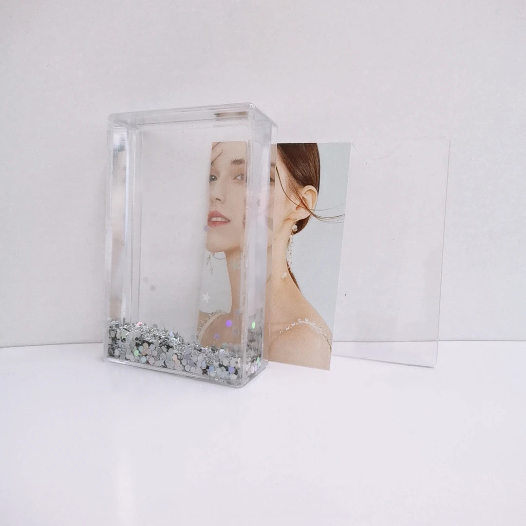 Instax 2*3 Inch Clear Shake Photo Frame Plastic Acrylic Sublimation Picture Frame with Water Inset for Instant Photos