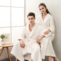Wholesale Ready to Ship White Purple Grey Microfiber Flannel Fleece Bathrobe Women