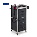 Wallybeauty Black Salon Equipment Beauty Salon Tools Storage Cabinet Hair Salon Stations Hair Cart