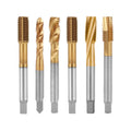 M2 6542 TIN Coating HSS Machine Taps