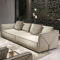 Luxury Sofa Customize Italian High-end Leather Sofa Combination Modern Minimalist Head Layer Skin Grinding Skin Sofa