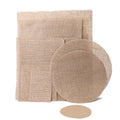100% Natural Jute/Hessian Fabric Mat Waterproof Burlap Eco-Friendly Table Ware PVC PE Laminated Woven Upholstery Cover Parties