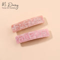 MiDairy Fashionable Acetate Pearl Customizable Color Hair Barrettes Clips for Women Girls 220407