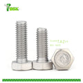 BSK Wholesale Fastener Manufacturer Screw DIN933 DIN931 Titanium Gr2 Gr4 Gr7 Hex Head Bolt and Nut Titanium Bolt