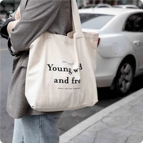 Custom Logo Size Printed Grocery Shopping Tote Eco Friendly Reusable Plain Blank Calico Canvas Hand-Painted Cotton Bag