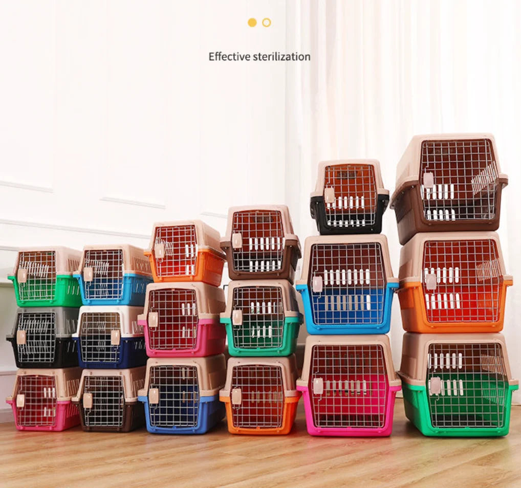 Drop Shipping Shopify Pet Airlift Pet Cage Cat Bag Portable Travel Shipping Space Cabin Small Dog Car Pet Airlift Dog Carrier