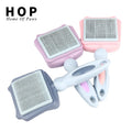Factory Wholesale Customized Logo Self Cleaning Cat Pin Brush Dog Pet Hair Remover Grooming Slicker Brush