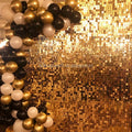 Outdoor Gold Round Square Decoration 4d Custom Logo Ballon Party Panel White Backdrop Wedding Pink Rose Gold Shimmer Sequin Wall