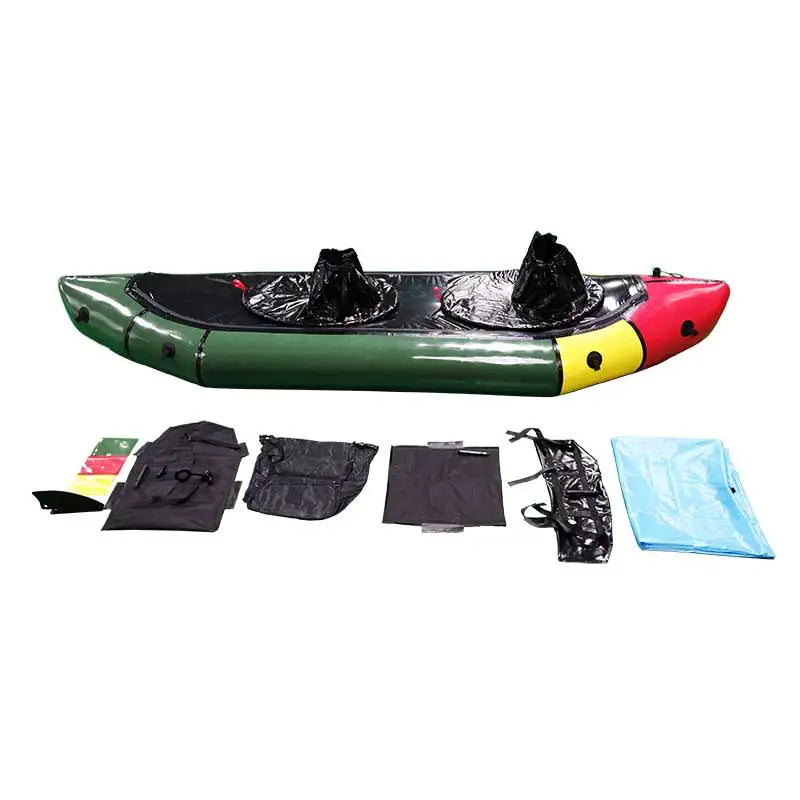 Two Seat tandem 210D/420D/840D Durable Packraft for Mountain Hiking Backpacking Adventure Raft
