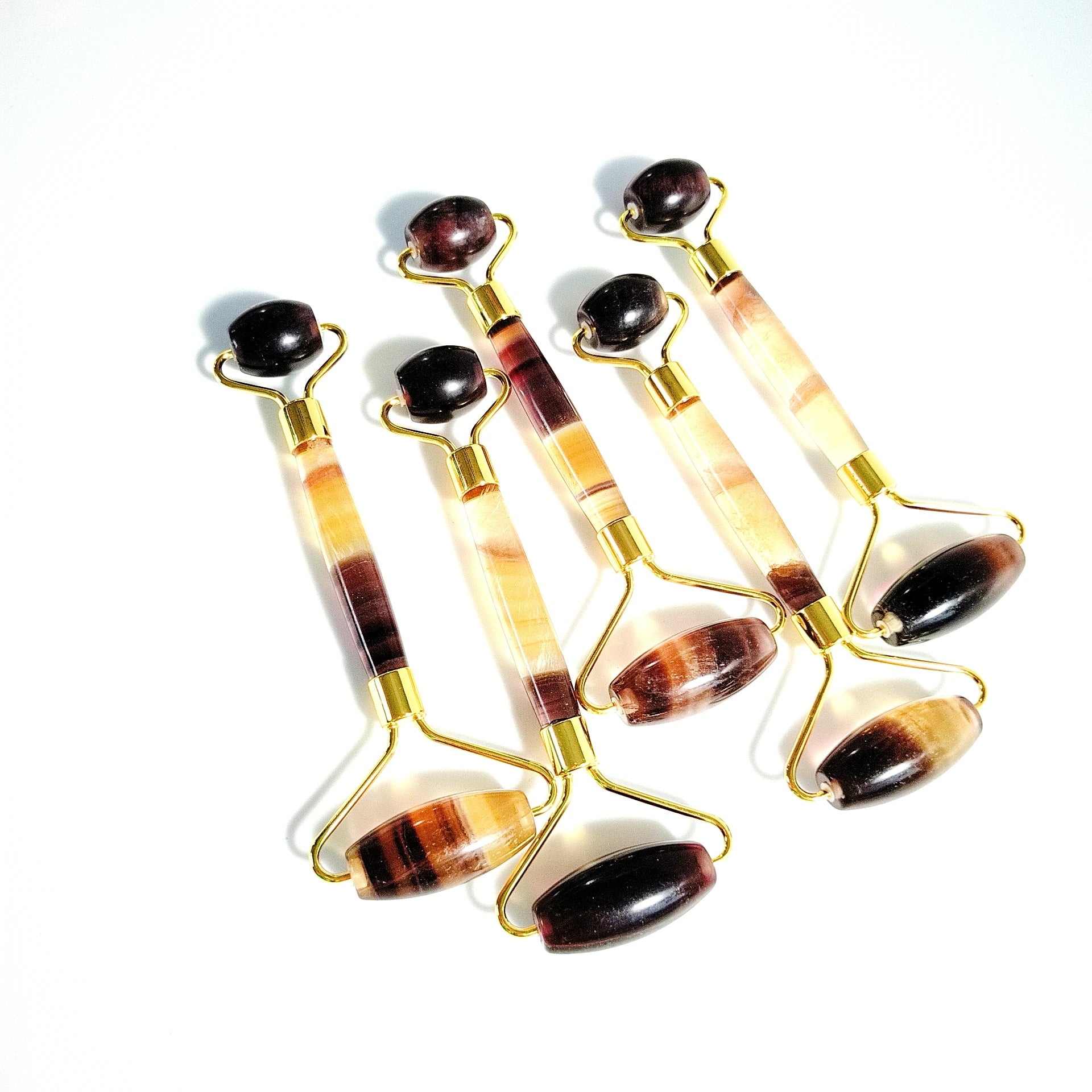 Hongzhuo Fluorite Jade Gem Roller Face Gem Roller Facial Beauty Skin Care Tools