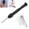 49pcs 0.2-3.4mm Steel Twist Drill Bit Set Whistle Notch Shank AlTiN Coated Mini Aluminum for Jewelry Craft Woodworking Tools