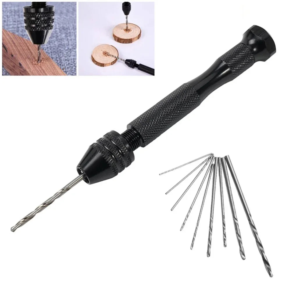 49pcs 0.2-3.4mm Steel Twist Drill Bit Set Whistle Notch Shank AlTiN Coated Mini Aluminum for Jewelry Craft Woodworking Tools