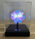 Tabletop Mobile App Control 14cm 3D Hologram 128pcs High Brightness LED 3D Hologram Fan Advertising Display Projector