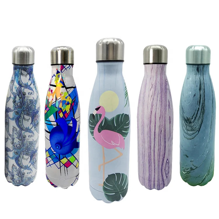Wholesale High Capacity Double Wall Stainless Steel Insulated Water Bottle Cola Shape Bottle Stainless Steel Bottle