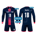 Custom logo Quick Drying Breathable Football & Soccer Running Tracksuit Long Sleeve Football Clothes Soccer Jersey