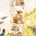 2m Length/Roll PET Tape Time River Series French Romantic Handnet Decoration Material Recycling Sticker 6 Styles MegaBDM