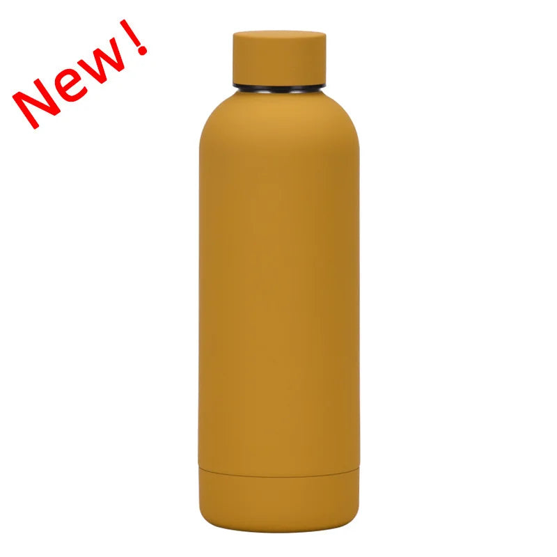 Hot Sell Outdoor Portable Personalisable Custom Printed Stainless Steel 500ml 6-12 Hours Thermal Insulation Water Bottles