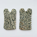 Hongzhuo Natural Dalmatian jasper Comb Gua Shas Healing Crystal for Beauty