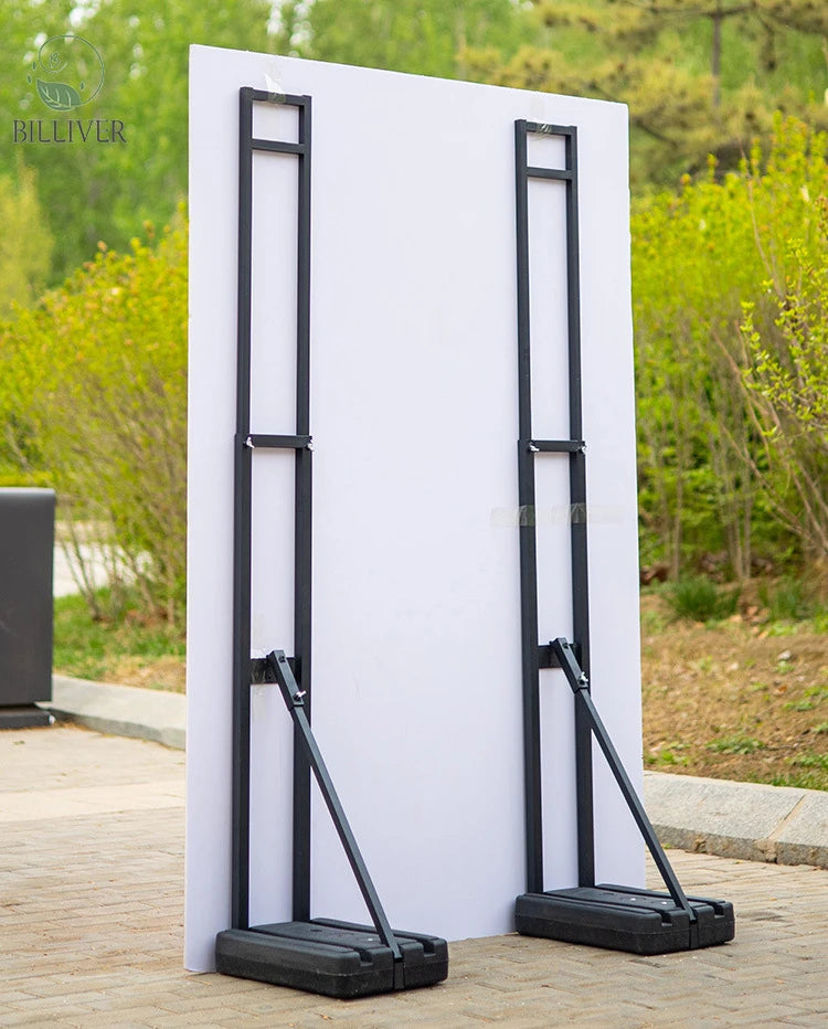 Express Setup Celebration Party Wedding Props Adjustable Lightweight Portable Foldable Kt Board Poster Stand Frame Banner Stand