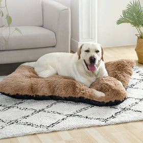 Quality Washable Faux Fur Luxury Dog Bed Plush Indestructible Home Outdoor Travel Warm Mat Eco Friendly Dog Bed