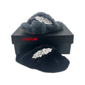 FLUFFY Winter Warm Bedroom Cozy Luxury Custom Colorful Home House Plush Home House Faux Fur Fluffy Plush slippers for Women