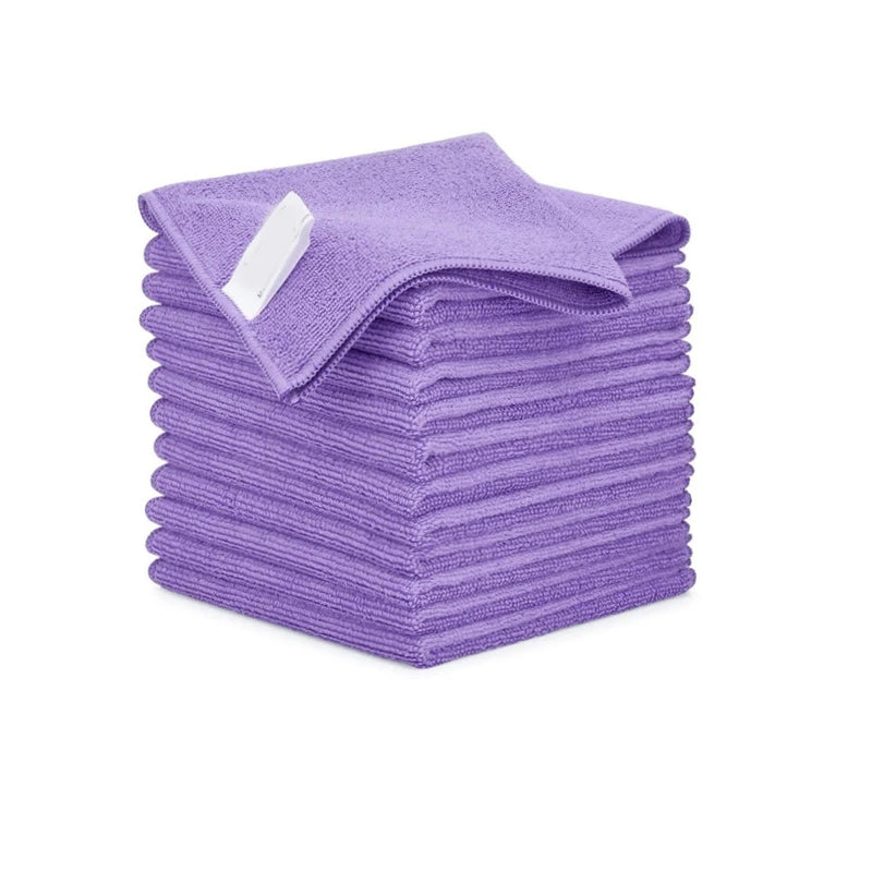 Multifunctional Super Absorbent Quick-Dry Square Microfiber Cleaning Rag 250gsm for Kitchen Use