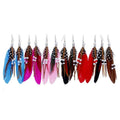 New Hot Sale Tassel Earrings Delicate Beads Bohemian Earrings Trend Colorful Feather Earrings for Women