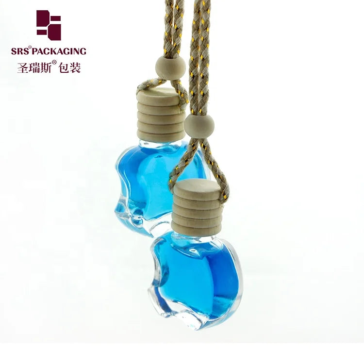 SRS 10ML Wholesale Refillable Glass Bottle Custom Fragrance Hanging Air Freshener Car Perfume Bottle