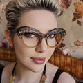Fashion 2023 New Arrivals Optical Glasses Personality Leopard Print Glasses Frame Wholesale Trendy Anti Blue Light Eyewear
