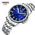 50pcs Custom Logo Cost-Effective NIBOSI 2572 Custom Quality Quartz Men Wrist Watches for Men