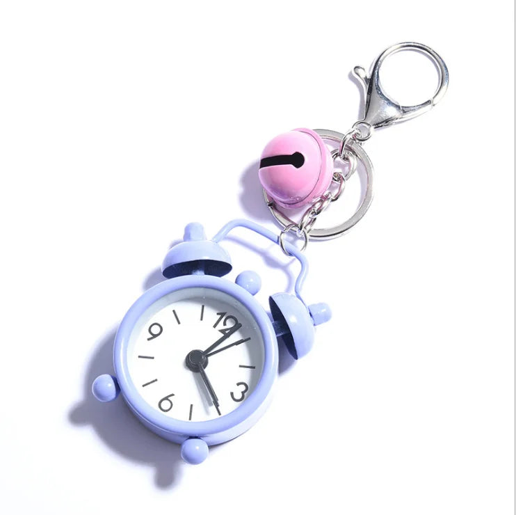 New Mini Alarm Clock Key Chain Pendant Creative Car Accessories Bag Pendant Couple Key Chain