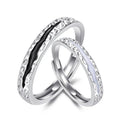 Diamond Couple Wedding Ring Sets Wholesale Trend Personality Open Adjustable Couple Ring Wedding Engagement Ring for Men Women