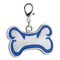 Custom Bone Shaped Enamel Logo Dog Tags Fashion Metal Pet Label with Hook Clasp Made of Zinc Alloy-Quality Hardware Supplier
