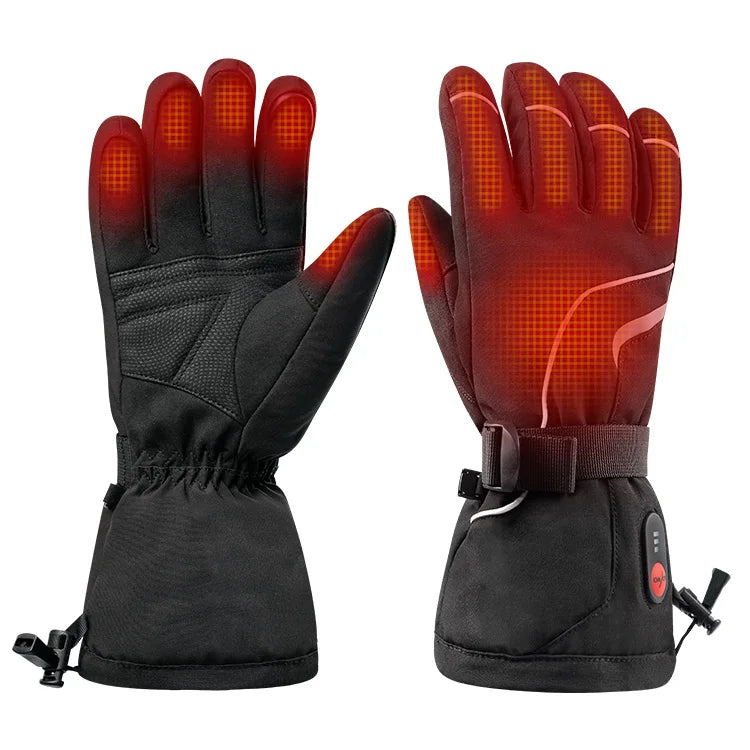 Hot-sales SAVIOR Waterproof Heating Gloves Touch Screen Rechargeable Battery Thermal Heated Gloves Hand Warmer Heated Ski Gloves