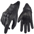 Suomy Vintage Motorcycle Leather Gloves Goatskin Street Riding Glove Motorcyclist Retro Brown Motorbike Gloves Racing Men Woman
