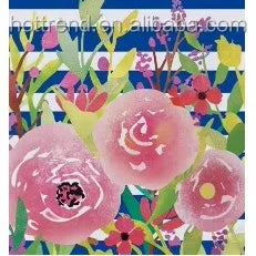 Best Selling Lilly Inspired Printed Microfiber Rectangle Beach Towel Floral Knitted Monogram Pattern