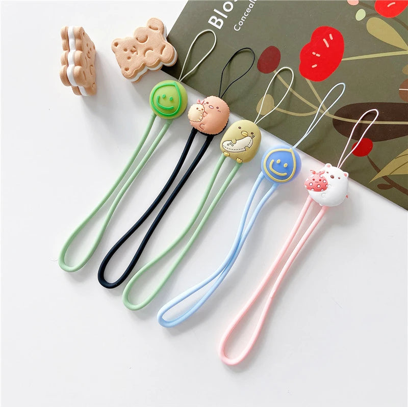 Manufacturer Wholesale Custom Color Soft Silicone Lanyard Promotional Phone Accessory
