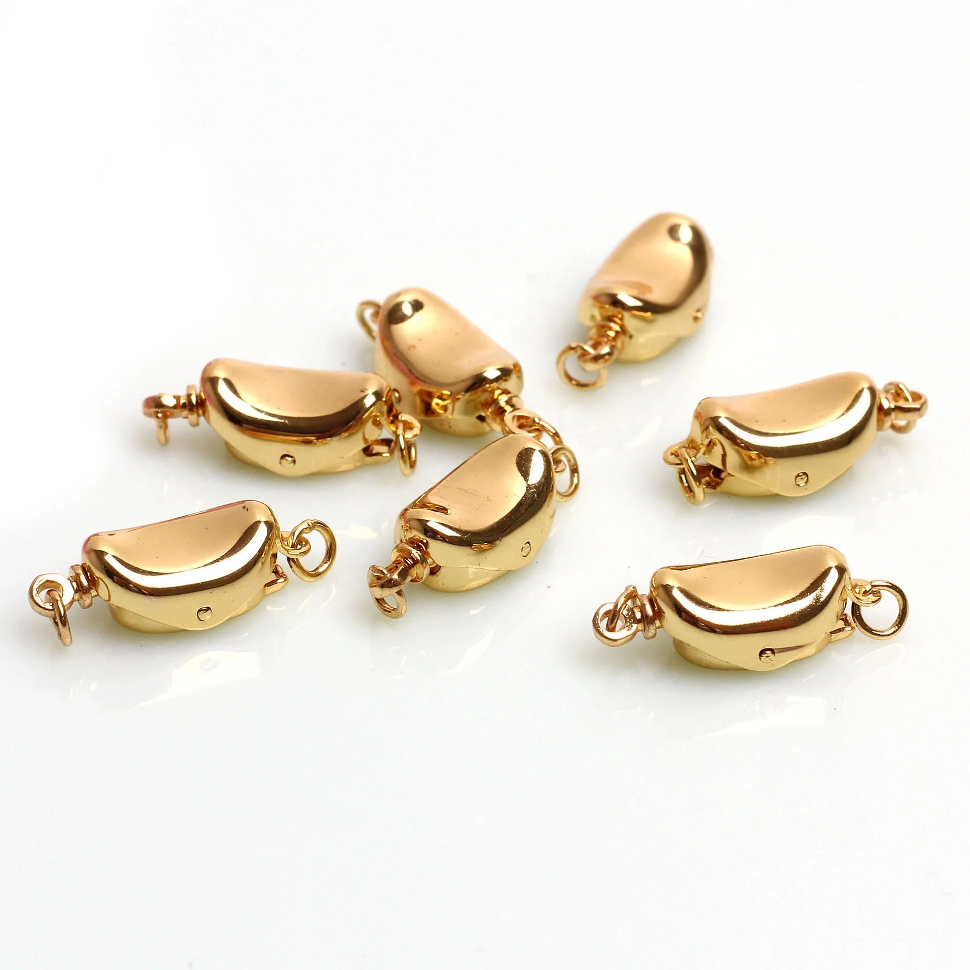 DEE.LUN TGC-20379 Brass Gold/Silver Plated Jewelry Findings Clasps & Hooks Ingot Shaped Necklace Bracelet Converter