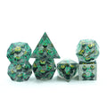 Set of 7pcs Essential DND Polyhedral Dice Cubes Resin D20 D6 33mm Size sharp Edge Felling Resin Dice Gaming Accessory