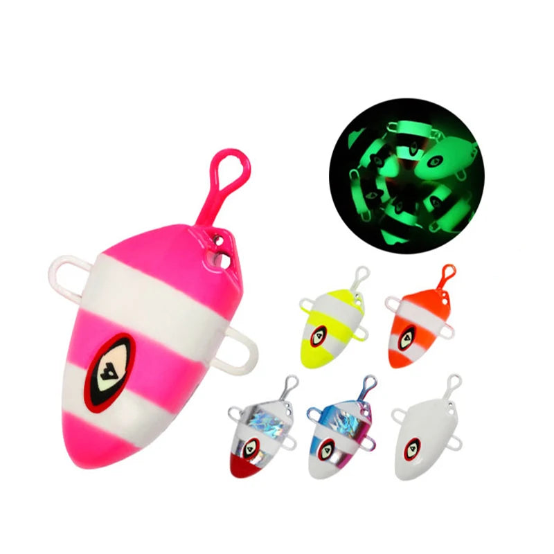 J18 Metal Jig Australia Slow Jig Head Luminous Fishing Jigging Inchiku Slider Hard Lure DHUFISH Lure Head in Stock Wholesale