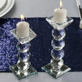 Candlestick Crystal Glass Candle Holder MH-Z0353