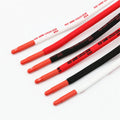 Bulk Wholesale 5mm Waxed Polyester Round Custom logo Printed Shoelaces for Sneaker